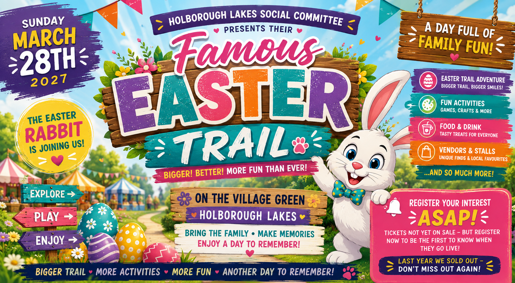 Holborough Lakes Famous Easter Trail 2027